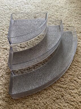 Clear Corner Shelf Organizer - Clear Plastic (Brand: )